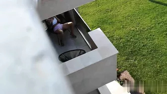 Hubby hopes wife doesn't stop being caught masturbating from above