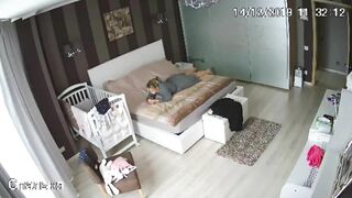 A spy camera caught our babysitter rides a cock my husband like crazy