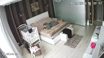 A spy camera caught our babysitter rides a cock my husband like crazy
