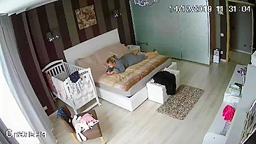 A spy camera caught our babysitter rides a cock my husband like crazy