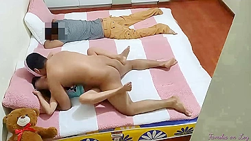 Sleeping daughter is fucked by pervy dad while his bro nearby