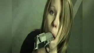 Teenager girl gun threatened gets fucked by burglar rapist