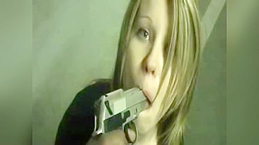 Teenager girl gun threatened gets fucked by burglar rapist