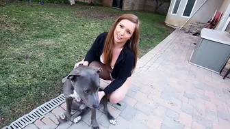 Maddy Reilly plays with the dog and gets a great fuck with black dick Maddy Reilly plays with the dog and gets a great fuck with black dick