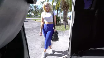 In exchange for cash hot blonde agrees to have XXX fun in the van In exchange for cash hot blonde agrees to have XXX fun in the van