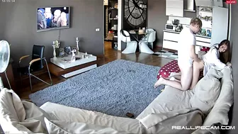 Cheating husband finally gets caught fucking our babysitter on hidden cam