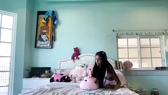 Caught kinky sister home alone masturbate she rides a toy bear Caught kinky sister home alone masturbate she rides a toy bear