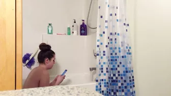 Sweet teen sister naked in the shower sexting messages to send to BF Sweet teen sister naked in the shower sexting messages to send to BF