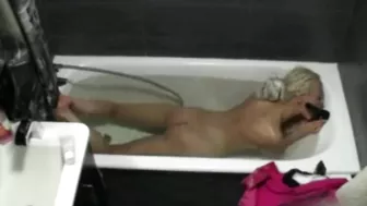 Teen girl caught playing with herself on spy cam in the bath Teen girl caught playing with herself on spy cam in the bath