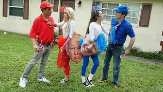 Horny dads swap their daughters and get the most incredible experience of their life