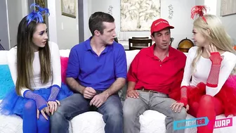 Horny dads swap their daughters and get the most incredible experience of their life