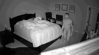 Son sneaks into the bedroom and fucking mom while dad Is sleeping next