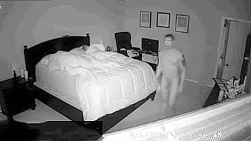 Son sneaks into the bedroom and fucking mom while dad Is sleeping next