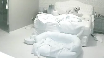 Hidden camera catches cheating husband fuck babysitter while wife away