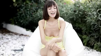 People can't wait to see XXX action by the naked girl after the interview