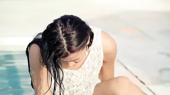 Wet naked girl enjoys having her anal XXX hole drilled in the pool Wet naked girl enjoys having her anal XXX hole drilled in the pool