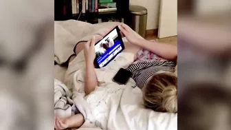 Hidden XXX cam, my naughty wife masturbating while watching porn