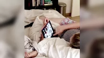 Hidden XXX cam, my naughty wife masturbating while watching porn