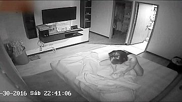 My elder sister masturbating with pillow and caught on hidden cam