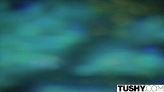 Sultry blonde Scarlet Red assfucked by stepsister's husband