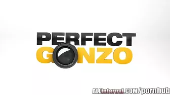 Cute brunette gets her gaped backdoor fucked till creampie