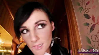 Slutty schoolgirl Mackenzee Pierce stuffed by two teachers