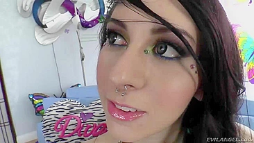 Brunette woman checks colleen's slits out with favorite toys