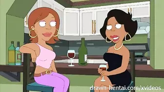 Lesbian orgy and anal sex scenes from uncensored 'Griffins' Lesbian orgy and anal sex scenes from uncensored 'Griffins'