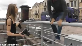 Cute Russian babe picked up and nailed in the ass by Rocco Siffredi Cute Russian babe picked up and nailed in the ass by Rocco Siffredi