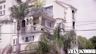 Skinny girls are in love with same man and have threesome