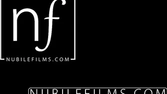 Young adorable lesbians make threesome love in bedroom