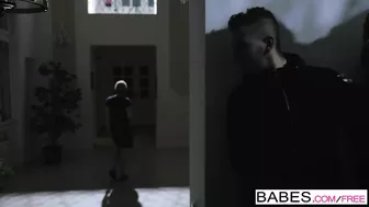 Busty babe Victoria Summers has sex with handsome accomplice