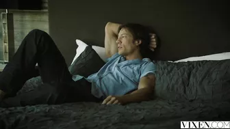 Busty teen cutie seduces sister's lover and shows him real love