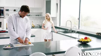 Lucky private chief owns platinum blonde teen Elsa Jean