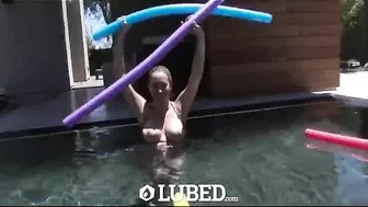 Gorgeous Brett Rossi was oiled and fucked in hot lubed video Gorgeous Brett Rossi was oiled and fucked in hot lubed video