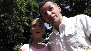 Pussy hunter meets Czech blonde Shanie Ryan with her BF and offers a lot of money for sex with him