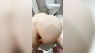 XXX video of mom who gives anal pleasure to her son in the bathroom