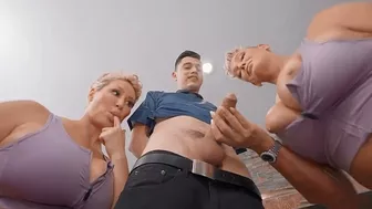 Sexy Milf catches her son's friend peeping on her