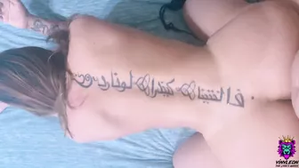 Bootylicious slut gives brother a footjob before XXX mischief