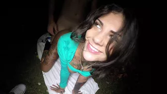 Tattooed slut fucked in XXX doggystyle pose in complete darkness