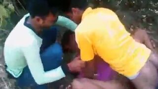 [ XXX indian porn ] 68 years old Desi aunty banged in forest by nephews