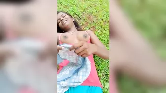 Desi lovers outdoor romance with Tamil talking in  jungle, Indian XXX Desi lovers outdoor romance with Tamil talking in  jungle, Indian XXX