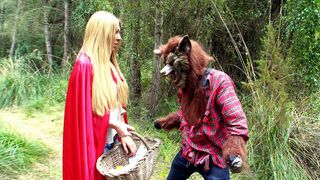 Little Red Riding Hood walks into XXX trap by cunning Big Bad Wolf