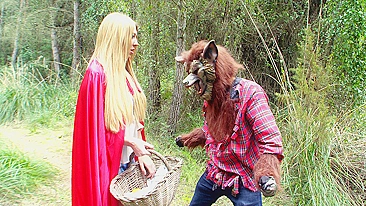 Little Red Riding Hood walks into XXX trap by cunning Big Bad Wolf