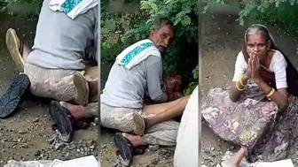 [ Indian Porn ] Desi old parents caught when fucking outdoor