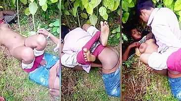 Leak indian porn, Lewd brother fucks Desi sister in the jungle for money