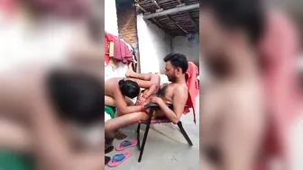 Village Desi sister-in-law fucked hard in open courtyard, indian porn