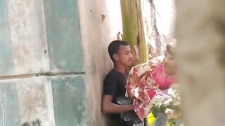 Village wife cheating she riding dick outdoors indian MMS porn video