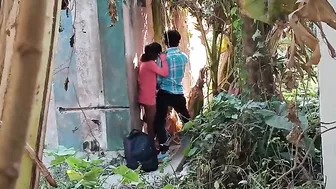 Desi wife cheats with stepbro when husband is in village, Indian porn