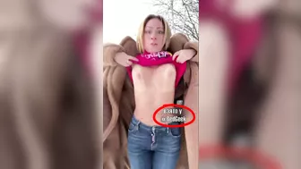 TikTok porn, hot sexy slut loves flashing in public with selfie stick TikTok porn, hot sexy slut loves flashing in public with selfie stick